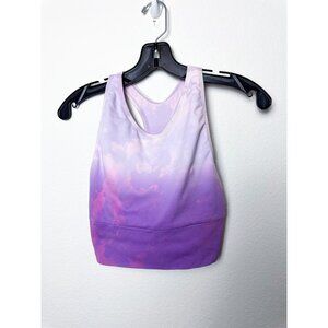 Pink Sport Womens Ombre Racerback Sports Bra - L